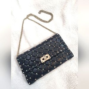 Valentino Studded Chain Clutch